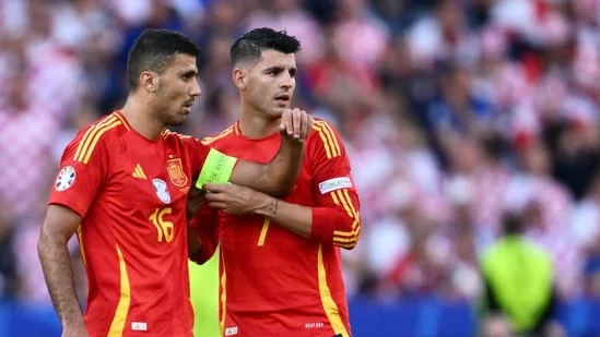 UEFA charges Rodri Alvaro Morata Euro 2024 Gibraltar sovereignty claim football misconduct disciplinary action Spain England final Gibraltar FA complaint Nations League suspension Rodri player of the tournament Alvaro Morata AC Milan move