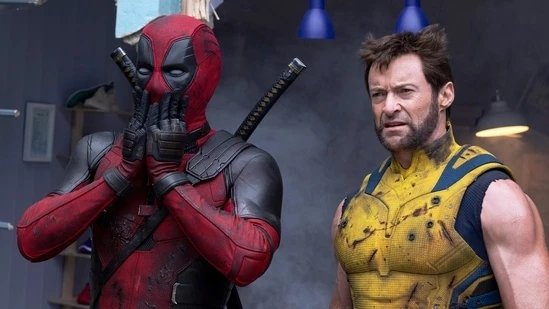 Deadpool and Wolverine box office collection India Ryan Reynolds Hugh Jackman first Monday earnings Shawn Levy superhero movie Marvel Cinematic Universe R-rated film record 21st Century Fox Disney acquisition Indian box office decline global earnings film division profitability highest-grossing film Joker opening weekend Comscore domestic debut superhero genre box office performance Ant-Man and the Wasp Quantumania The Ma