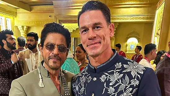 Anant Ambani Radhika Merchant wedding international celebrities Kim Kardashian Nick Jonas Khloe Kardashian John Cena Rema Mumbai Jio World Convention Centre July 12 2024 star-studded event Priyanka Chopra Shah Rukh Khan AP Dhillon wedding festivities Afrobeats star Rema viral video