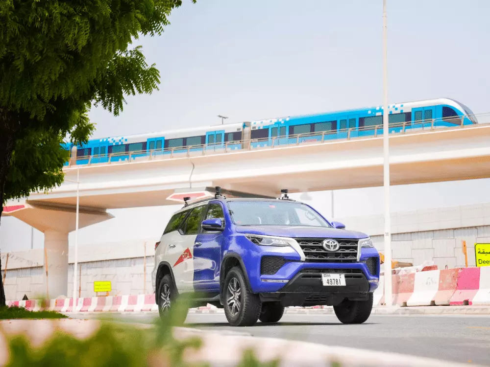 RTA Dubai smart inspection vehicles AI technology rail safety metro tram advanced systems intelligence monitoring violations restricted activities damage detection Abdulrahman Al Janahi Rail Right of Way inspection efficiency reliability safety pilot operation traffic diversions anomaly detection data collection transport authority innovation.