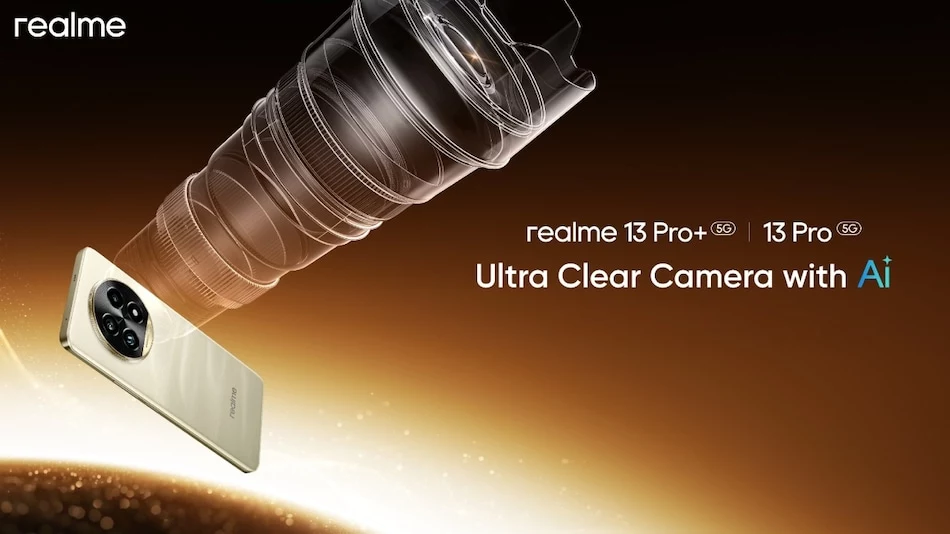 Realme 13 Pro 5G series India launch Realme 13 Pro+ 5G release date Realme 13 Pro design Realme 13 Pro+ color options 50-megapixel primary Sony LYT-701 sensor optical image stabilization OIS 50-megapixel periscope shooter AI-backed camera features HYPERIMAGE+ camera system three-layer