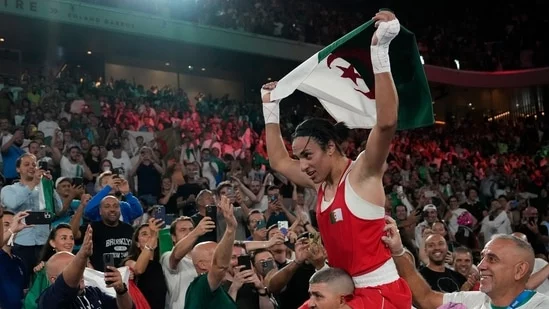 Imane Khelif Paris Olympics 2024 gold medal women's boxing Algerian boxer historic victory gender controversy Yang Liu Algeria Olympic Games sports news resilience adversity achievement international boxing competition triumph determination global stage overcoming obstacles women's sports inspiring athletes
