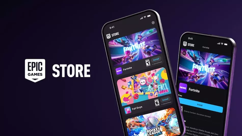 Epic Games iOS App Store launch Fortnite Europe Android release Digital Markets Act Apple third-party app stores AltStore PAL payment system mobile gaming Rocket League Sideswipe Fall Guys Tim Sweeny Chapter 5 Season Absolute Doom anti-competitive practices global rollout video guides installation process gaming industry