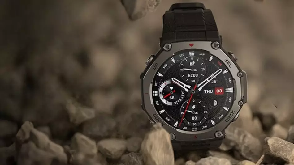 Amazfit T-Rex 3 pre-order India price Rs 19999 Onyx color variant Lava color option October delivery Amazon Amazfit India website military-grade build 1.5-inch AMOLED display 480 x 480 pixels 322ppi 2000 nits Gorilla Glass protection ZeppOS