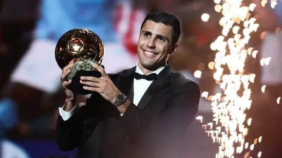 Rodri Ballon d'Or 2024 Vinicius Junior Real Madrid Manchester City UEFA Spain Euro 2024 Premier League title Player of the Tournament Theatre du Chatelet Paris Luis Suárez Cristiano Ronaldo Aitana Bonmati women's Ballon d'Or Dani Carvajal Borussia Dortmund Champions League final
