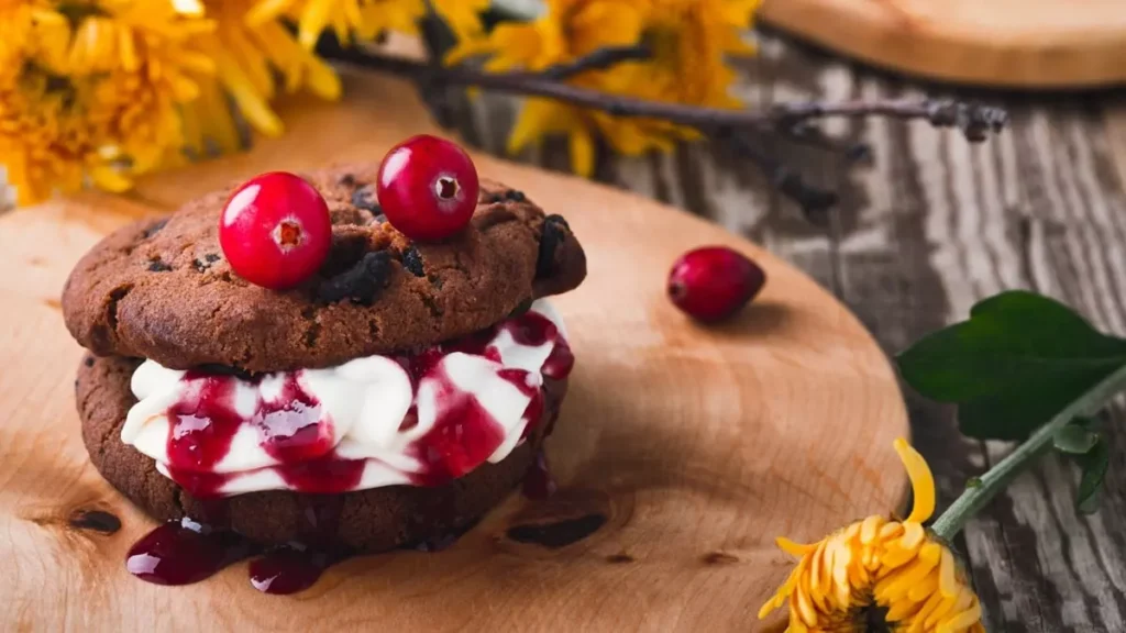 Choco cookie ice cream sandwich recipe easy ice cream sandwich recipe chocolate cookie ice cream dessert homemade ice cream sandwich recipe chocolate and vanilla dessert cherry topped ice cream sandwich quick dessert recipes easy homemade dessert recipes chocolate cookie recipes ice cream sandwich ideas