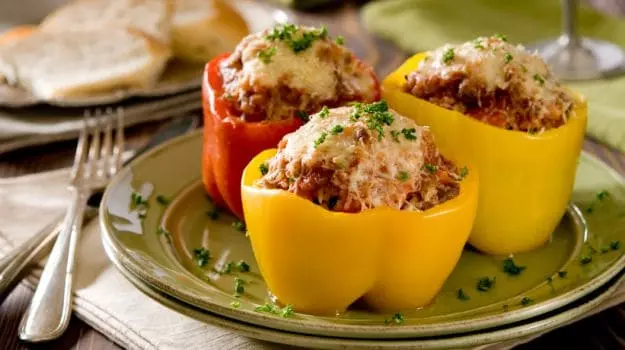 Mexican stuffed bell peppers recipe easy bell peppers with rice beans cheese stuffed bell peppers savory bell peppers for dinner brunch vegetarian Mexican recipe healthy bell peppers stuffed spicy stuffed peppers with cheese quick stuffed bell peppers recipe Mexican cuisine
