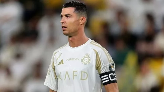 Cristiano Ronaldo missed penalty King's Cup Al-Nassr Al-Taawoun match Portuguese footballer stoppage-time elimination tournament major trophy five-time Ballon d’Or winner Saudi Arabia knockout competition Waleed Al-Ahmad header foul 95th minute penalties home crowd viral