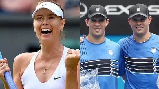 Maria Sharapova Tennis Hall of Fame Bob Bryan Mike Bryan 2025 induction International Tennis Hall of Fame Grand Slam champion doubles team Newport Rhode Island tennis legend Kim Clijsters career Grand Slam Olympic silver medal ATP WTA