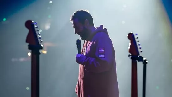 highest-paid actor 2023 Adam Sandler $73 million earnings Netflix releases Murder Mystery 2 You Are So Not Invited to My Bat Mitzvah The Out-Laws Leo digital sale revenues streaming platform releases Hustle Hubie Halloween Spaceman Uncut Gems box office success Margot