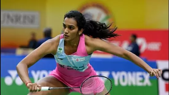 PV Sindhu badminton Lakshya Sen Syed Modi India International tournament Uttar Pradesh Badminton Academy women's singles men's singles Super 300 event Paris Olympics quarterfinals Denmark Open China Masters Japan Masters