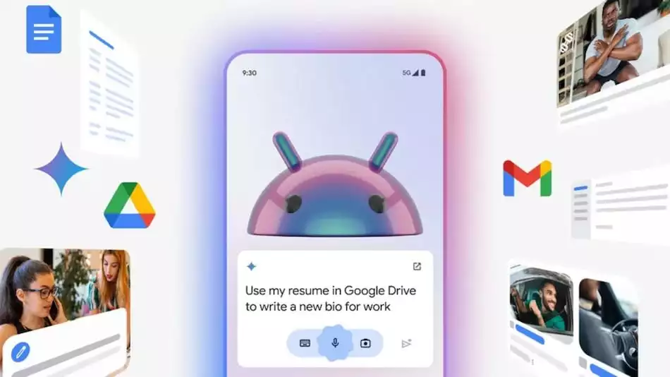 Google Gemini AI assistant Android app direct file sharing Android share sheet quick analysis document sharing AI assistant Android app update file