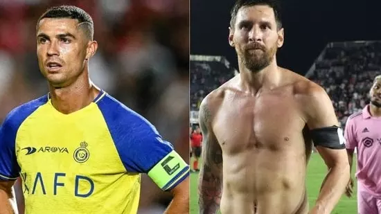 Lionel Messi record breaking news 2024 MLS season Inter Miami top goalscorer 850 career goals surpasses Cristiano Ronaldo historic milestone head-to-head record Ballon d'Or titles FIFA World's Best Player awards European Golden Shoes competitive club matches Atlanta United