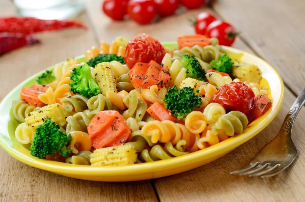 herb and garlic ghee veggie pasta recipe easy pasta recipe vegetarian pasta Italian herbs garlic ghee recipe healthy pasta dish quick pasta recipe delicious veggie pasta homemade pasta recipes pasta with herbs