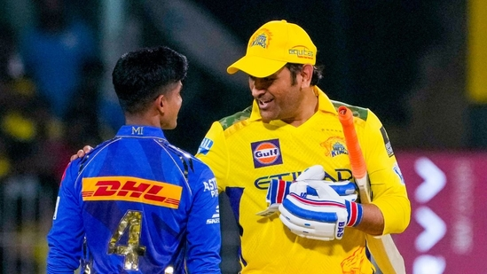 MS Dhoni IPL 2025 Chennai Super Kings Mumbai Indians Vignesh Puthur IPL debut IPL news IPL latest match MS Dhoni gesture for Vignesh Puthur Mumbai Indians vs Chennai Super Kings IPL 2025 highlights IPL 2025 news IPL 2025 match updates Vignesh Puthur Mumbai Indians MS Dhoni reaction CSK vs MI match review Ruturaj Gaikwad IPL 2025 Mumbai Indians scouting IPL 2025 young talents Suryakumar Yadav captaincy CSK vs MI result IPL 2025 impact players Mumbai Indians team news IPL 2025 player performance Vignesh Puthur bowling performance Jasprit Bumrah Mumbai Indians IPL 2025 match summary CSK vs MI best moments MS Dhoni pat on Vignesh Puthur IPL match review MS Dhoni special moment in IPL 2025