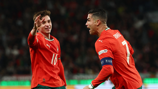 Nations League semifinals Spain vs France Germany vs Portugal Nations League 2025 Nations League results Spain vs Netherlands match summary France vs Croatia penalty shootout Germany vs Italy match review Portugal vs Denmark extra time Cristiano Ronaldo goal Cristiano Ronaldo penalty miss Kylian Mbappé goal drought Michael Olise free kick Ousmane Dembélé goal Lamine Yamal Nations League Germany penalty goals Nations League knockout stage Portugal Nations League semifinal Romelu Lukaku Nations League Greece vs Scotland Nations League Kosovo promotion Vedat Muriqi hat trick Daniel Maldini first start Spain penalty win France Nations League win Germany Nations League Portugal Nations League Cristiano Ronaldo 136 goals Trincão Portugal goal Moise Kean goals Giacomo Raspadori penalty Joachim Andersen own goal Joshua Kimmich goal Nations League final date Nations League updates