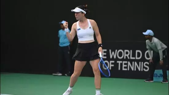 Lulu Sun BJK Cup 2025 New Zealand vs India tennis match Asia Oceania Group 1 Billie Jean King Cup Pune women's tennis Lulu Sun victory Lulu Sun doubles match India tennis team Billie Jean King Cup results Sahaja Yamalapalli match Lulu Sun world ranking New Zealand tennis Billie Jean King Cup Asia group stage Rashmikaa Bhamidipaty win Lulu Sun Monique Barry Ankita Raina Prarthana Thombare women's doubles match Billie Jean King Cup Pune Lulu Sun childhood story New Zealand tennis news Lulu Sun career Lulu Sun