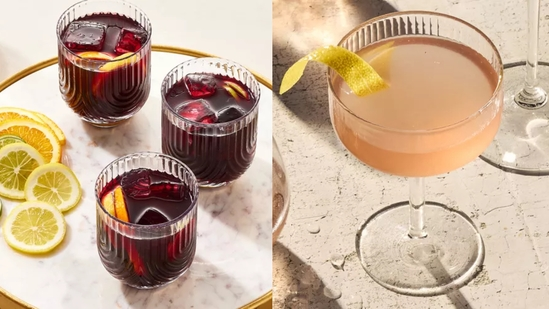 red wine sangria recipe how to make sangria wine cocktail easy sangria drinks Bellini cocktail recipe prosecco Bellini how to make Bellini with peach puree Hugo Spritz recipe wine cocktails with St-Germain prosecco based cocktails summer wine drinks wine cocktails at home Rosé French 75 recipe Rosé syrup for cocktails sparkling rosé cocktail ideas French 75 with rosé gin based wine cocktails peach cocktail recipes brunch wine cocktails how to make Rosé Piscine vodka rosé cocktails easy wine cocktail recipes quick cocktails with wine party wine drinks weekend wine cocktails dry red wine cocktail ideas