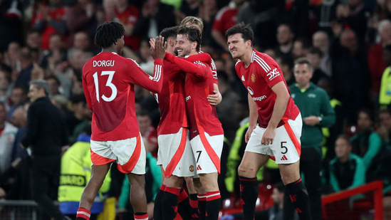 Manchester United news Tottenham Hotspur UEFA Europa League final Champions League qualification Mason Mount goals Athletic Bilbao vs Manchester United match summary Tottenham vs Bodo Glimt highlights Ruben Amorim United coach post match reaction Europa League trophy all English final Spurs silverware pursuit Postecoglou Tottenham manager latest updates Casemiro goal Rasmus Hojlund performance Dominic Solanke