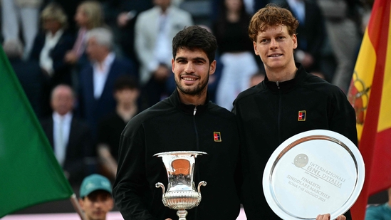 Carlos Alcaraz captured his first Italian Open title with a straight-set win over Jannik Sinner ending the Italian’s 26-match streak and gaining momentum ahead of the French Open.