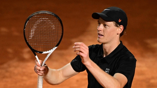 Jannik Sinner Italian Open 2025 Carlos Alcaraz Jack Draper Rome tennis Sinner vs Cerundolo Alcaraz vs Khachanov ATP Rome 2025 Sinner doping ban return Alcaraz fatigue Rome quarterfinals Jasmine Paolini Medvedev Musetti Lorenzo Musetti top 10 ATP rankings Rome tennis updates French Open 2025 warmup Sinner Grand Slam wins Alcaraz clay court form Rome tennis matches rain delay ATP news WTA news Sinner