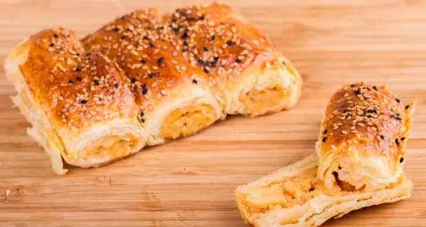 Borek recipe Turkish Borek homemade Borek how to make Borek spinach Borek eggplant Borek mushroom Borek vegetarian Borek easy Borek recipe traditional Borek Middle Eastern snack baked puff pastry Turkish snack recipe Dedeman Hotel Istanbul Chef Adnan Ozturk puff pastry filling Borek with tomato sauce flaky