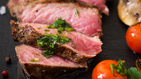 grilled steak recipe perfect steak guide steak grilling tips garlic butter steak how to grill steak how to cook steak steak grilling marks USDA prime beef ribeye porterhouse t-bone filet mignon steak doneness rare steak medium rare steak meat thermometer steak rest time outdoor grilling BBQ steak ideas best cuts of steak garlic parmesan butter steak finishing butter compound butter recipe steak tips for summer cooking