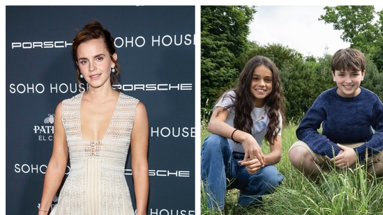 Harry Potter TV reboot Emma Watson father Chris Watson warns new cast child stars HBO Harry Potter series 2026 Harry Potter remake Dominic McLaughlin as Harry Potter Arabella Stanton as Hermione Granger Alastair Stout as Ron Weasley Chris Watson interview Times Radio fame advice child actors Hollywood