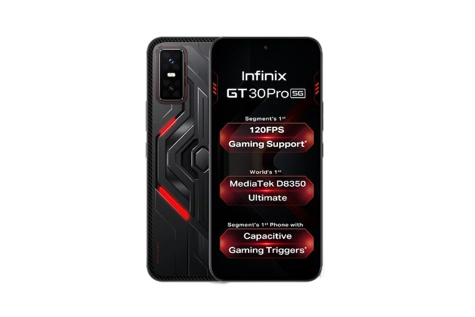 Infinix GT 30 Pro 5G launch India GT 30 Pro 5G price Infinix GT 30 Pro Flipkart sale MediaTek Dimensity 8350 phone with AMOLED display 144Hz smartphone Android 15 mobile 12GB RAM phone gaming smartphone in India 5G phone with 108MP camera Infinix GT series RGB gaming phone GT Gaming Kit offer phone with 5500mAh battery 45W wired charging 30W wireless charging reverse charging phone in-display fingerprint