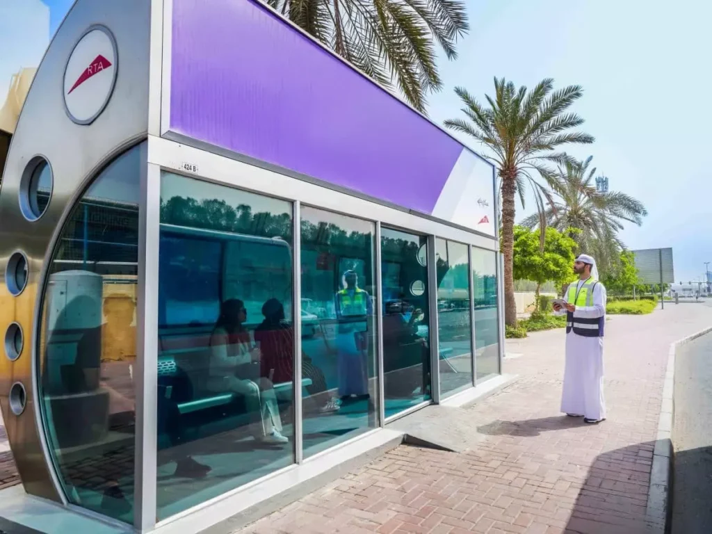 Dubai bus shelters Dubai RTA air conditioned shelters summer transport in Dubai Dubai public transportation updates RTA Dubai news Dubai bus stop cooling system air conditioned bus stops in Dubai real time bus updates Dubai smart shelters Dubai transport comfort Dubai bus network Dubai temperature 40 degree Dubai RTA announcements new bus shelter installations Dubai RTA maintenance summer travel