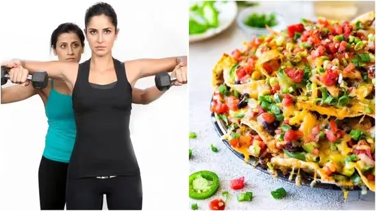 healthy nacho recipe sweet potato nachos yasmin karachiwala recipe fitness snacks guilt free snacks baked nachos indian celebrity fitness trainer katrina kaif trainer alia bhatt trainer healthy food sweet potato chips healthy nacho toppings cottage cheese nachos avocado guacamole tomato salsa oven baked sweet potatoes black beans nacho recipe easy healthy recipe weight loss snacks protein rich snacks low calorie nachos plant based nachos vegetarian nachos sweet potato meal ideas healthy party snacks fitness diet