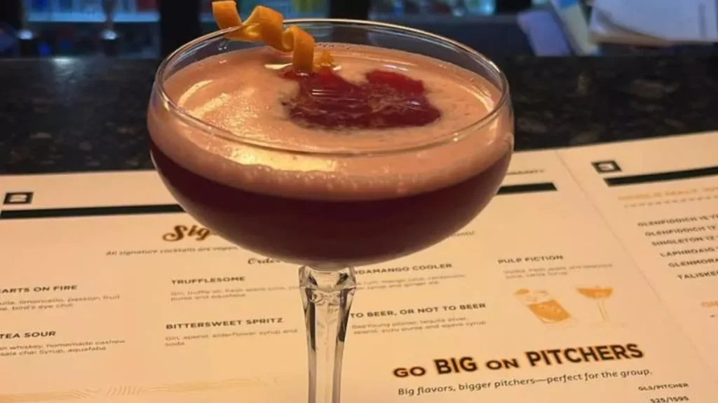 Pulp Fiction cocktail recipe vodka cocktails party drinks apple juice cocktails easy cocktail recipes beetroot juice cocktails home bar drinks vodka mixed drinks best cocktails for parties cocktail ideas for gatherings quick cocktail recipes DIY cocktails vanilla syrup drink recipe how to make Pulp Fiction cocktail shaken cocktails fresh juice cocktails house party drink ideas fancy cocktail garnish