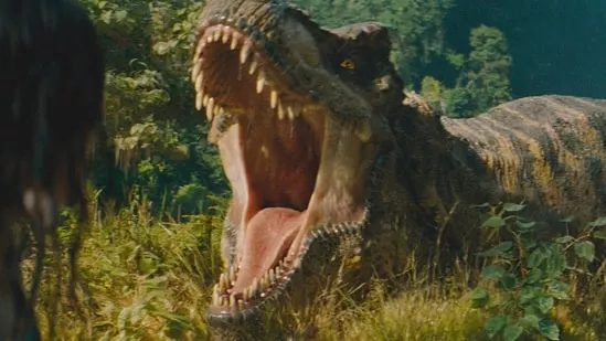 Jurassic World Rebirth mutant dinosaur D-Rex Distortus rex Gareth Edwards Jurassic Park new hybrid dinosaur Jurassic World new movie sci-fi inspiration Xenomorph Alien Rancor Star Wars David Lynch The Elephant Man Jurassic Park Wiki hybrid dinosaurs Indominus rex Indoraptor Henry Wu Jurassic World franchise Jurassic World sequel Jurassic World Rebirth plot