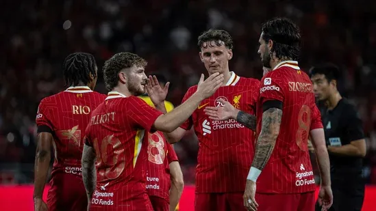 Liverpool vs Yokohama Liverpool Japan friendly Liverpool pre season 2025 Liverpool Yokohama match tsunami alert Japan earthquake Japan tsunami Liverpool lineup Nissan Stadium Hugo Ekitike Liverpool debut Florian Wirtz Liverpool signing Liverpool transfer news Liverpool team news Liverpool friendly Japan Liverpool pre season schedule Liverpool news today Liverpool tsunami game Liverpool play in Japan