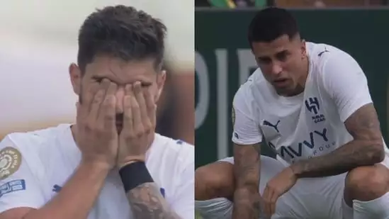 Ruben Neves emotional moment Joao Cancelo tribute Diogo Jota passing Portugal football news FIFA Club World Cup tribute Neves Cancelo crying Al Hilal Fluminense quarterfinal match Al Hilal Fluminense result FIFA Club World Cup news Diogo Jota memorial football world mourns Diogo