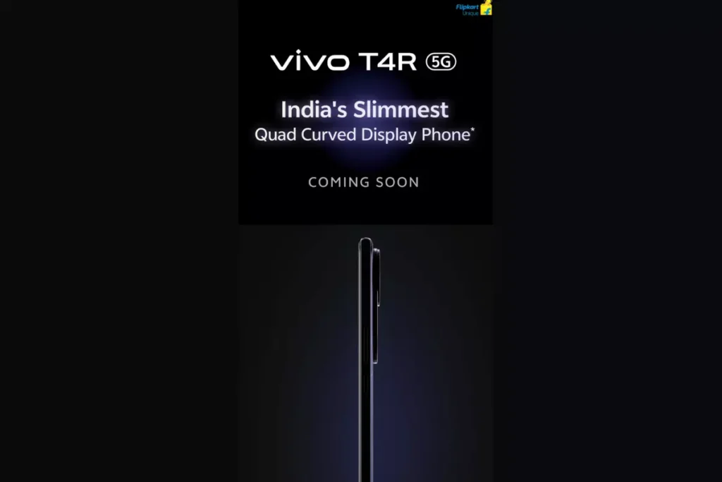Vivo T4R 5G India launch Vivo T4R 5G price in India Vivo T4R 5G specifications Vivo T4R 5G design slim quad curved display smartphone MediaTek Dimensity 7400 Vivo Flipkart sale date Vivo upcoming mobiles 2025 Vivo T series phones Vivo new phone launch quad curved screen phone slim 5G phone in India best mid range 5G phone affordable 5G phone Vivo T4R features Vivo T4R specs Vivo T4R battery life Vivo T4R camera Vivo T4R release date Vivo T4R news latest Vivo phones Vivo T4R water resistance Vivo T4R vs T4x Vivo T4R comparison Vivo T4R offers Vivo smartphone deals latest smartphone launches India trending mobiles 2025 Flipkart smartphone sale mobile deals online buy Vivo phone online best slim 5G smartphone curved display phones under 20000 mobile news India technology news smartphones in India new launches 5G phone performance battery fast charging phone best display phones stylish smartphones 2025 mobile trends India