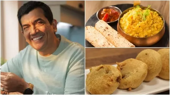 Sanjeev Kapoor recipes rainy day comfort food vegetarian dishes Indian monsoon recipes khichdi recipe with ghee tomato soup Indian batata vada street food tandoori bhutta roasted corn vegetarian monsoon snacks rainy season meals simple Indian recipes comfort food vegetarian khichdi for rainy days how to make tomato soup at home Mumbai batata vada Sanjeev Kapoor cooking tips Indian snacks for monsoon spicy