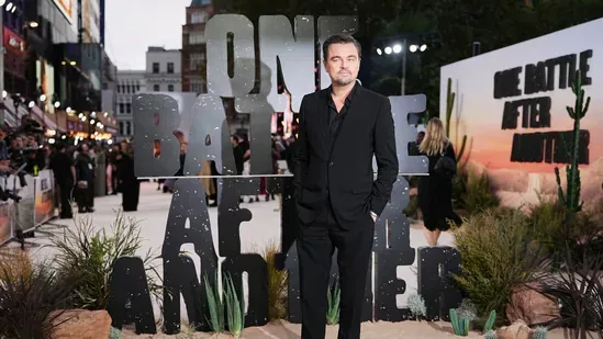 Leonardo DiCaprio movie One Battle After Another Paul Thomas Anderson film Warner Bros box office news Hollywood movies 2025 Leonardo DiCaprio box office Leonardo DiCaprio Oscar buzz Leonardo DiCaprio new movie One Battle After Another reviews One Battle After Another Rotten Tomatoes One Battle After Another CinemaScore Warner Bros box office record Warner Bros $4 billion global box office Hollywood blockbusters 2025 new movies in theaters Paul Thomas Anderson director