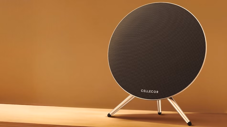 Cellecor Comet CBS-05 Pro Bluetooth speaker India new Bluetooth speaker 2025 TWS Bluetooth 5.3 speaker 80W audio fabric wrapped design retro speaker curved edges tripod speaker 4000mAh battery 10 hours playback Type C fast charging USB SD card AUX input 6.35mm microphone input karaoke speaker room filling sound dual tweeters compact speaker compact Bluetooth speaker high power audio wireless speaker portable speaker home speaker Bluetooth 5.3 connectivity premium sound quality Cellecor India latest gadgets tech gadgets India online speaker retail stores EMI options Snapmint easy payment audio performance immersive sound TWS stereo mode speaker with microphone fast pairing stable streaming modern design stylish speaker gaming music party speaker