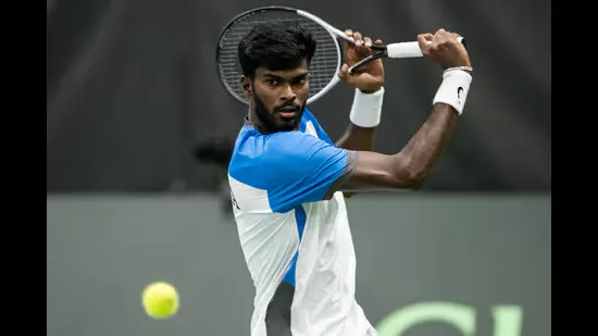 Dhakshineswar Suresh Davis Cup Dhakshineswar Suresh tennis India tennis star Davis Cup India Davis Cup Switzerland Indian tennis player US college tennis Wake Forest University tennis NCAA tennis champion Indian tennis news Dhakshineswar Suresh serve Dhakshineswar Suresh height Dhakshineswar Suresh ranking ATP Challenger tour ATP 250 debut Winston Salem tennis Somdev Devvarman Aspire Tennis Academy Rajeev