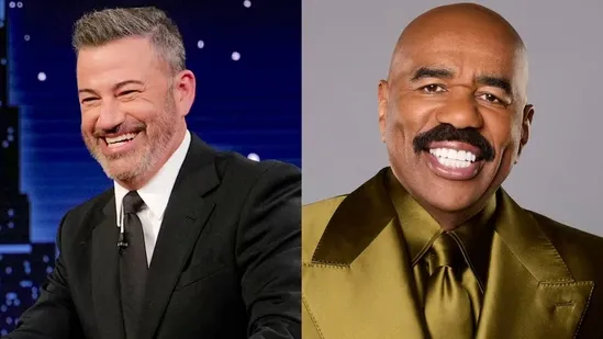 Jimmy Kimmel Live suspended Jimmy Kimmel ABC controversy Charlie Kirk shooting news Jimmy Kimmel remarks Steve Harvey Celebrity Family Feud late night television ABC late night changes ABC talk show suspended Jimmy Kimmel hiatus Celebrity Family Feud