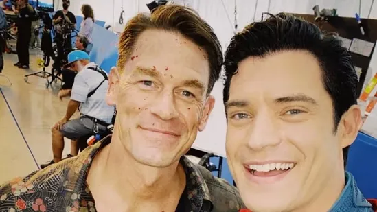 Peacemaker Season 2 Superman cameo John Cena Peacemaker HBO Max DC Universe David Corenswet Superman photo James Gunn Peacemaker Man of Tomorrow DC series crossover Peacemaker Superman rumors Peacemaker new season Peacemaker DCU connection Superman Man of Tomorrow 2027 Peacemaker alternate dimension Lex Luthor Metropolis rift Peacemaker Justice Gang Peacemaker Green Lantern Nathan Fillion Peacemaker Hawkgirl Isabela Merced Peacemaker A.R.G.U.S. Rick Flag Sr Frank Grillo Peacemaker DC characters Peacemaker leaks Peacemaker spoilers Superman Peacemaker set photo Peacemaker and