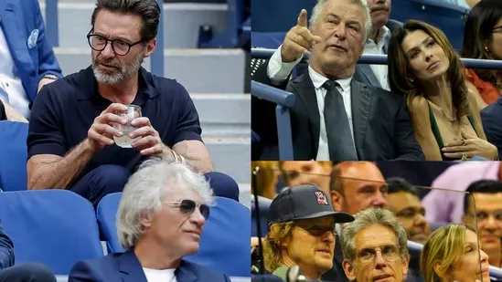 US Open 2025 celebrity sightings Hollywood stars at US Open Hugh Jackman US Open Owen Wilson US Open Ben Stiller US Open Alec Baldwin US Open Rami Malek US Open Katie Holmes US Open Lindsay Lohan US Open Matt Bomer US Open Chase Sui Wonders US Open Spike Lee US Open Tonya Lewis Lee US Open Novak Djokovic US Open Carlos Alcaraz US Open semifinal stars US Open Hollywood celebrities courtside at US Open