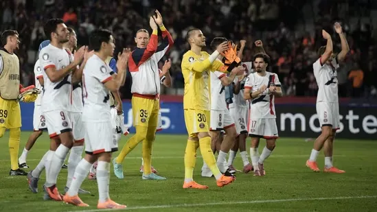 PSG vs Barcelona Champions League PSG last minute winner Goncalo Ramos goal PSG Champions League highlights PSG Barcelona result Luis Enrique PSG coach comments Hansi Flick Barcelona manager Champions League matchday two PSG vs Barcelona score PSG comeback win PSG title defense Champions League drama Manchester City vs Monaco result Haaland goals Haaland Champions League record Eric Dier penalty Monaco vs Man City draw Pep Guardiola Champions League Arsenal vs Olympiakos result Arsenal