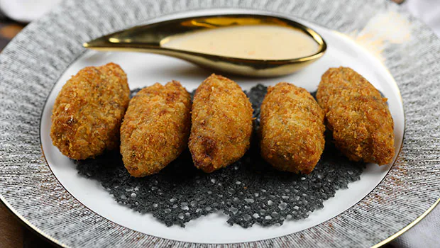 Goan Chicken Croquette recipe chicken croquette recipe easy chicken croquette party snacks appetizer recipes Indian snacks fried chicken croquette crispy chicken croquette boneless chicken recipes Goan cuisine Goan recipes finger food recipes festive snacks easy appetizer Goan chicken fried snacks home cooking recipes chicken snack recipes Indian chicken appetizers crunchy chicken croquette Goan style chicken recipe chicken recipes for parties how to make chicken croquette chicken finger food recipe quick chicken snacks