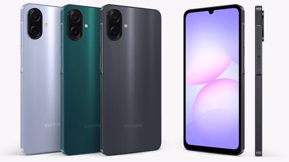 Samsung Galaxy A07 Samsung Galaxy F07 Samsung Galaxy M07 Samsung India launch Samsung 4G phones MediaTek Helio G99 5000mAh battery 25W fast charging 6.7-inch HD LCD display 90Hz refresh rate Android 15 One UI 7 4GB RAM 64GB storage expandable storage dual rear cameras 50MP main camera 2MP depth sensor 8MP front camera budget smartphone India IP54 dust water resistance USB Type-C 3.5mm headphone jack Wi-Fi 5 Bluetooth 5.3 GPS Samsung online store Flipkart Amazon exclusive Black Green