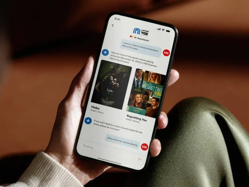 Mastercard Agent Pay UAE AI ticket booking VOX Cinemas Majid Al Futtaim UAE smart payment AI shopping assistant cashless economy UAE technology innovations secure digital payment AI-powered purchases UAE retail convenience UAE leisure activities UAE high-tech solutions UAE movie ticket AI agent automated transactions UAE smart shopping seamless payment experience UAE digital wallet UAE futuristic technology UAE consumer tech UAE retail innovation AI payment system UAE cardholder benefits UAE mobile payment UAE automated shopping UAE UAE shopping assistant AI agent ticketing UAE