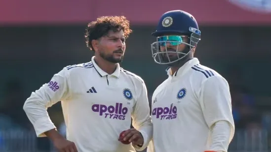 Kuldeep Yadav Guwahati Test flat pitch India vs South Africa Test cricket news Guwahati stadium slow wicket India bowling struggle Kuldeep reaction Jadeja spin attack South Africa 489 runs Test match analysis Indian cricket update Guwahati surface no turn Jansen Muthusamy partnership Day 2 highlights cricket adaptation India comeback chances