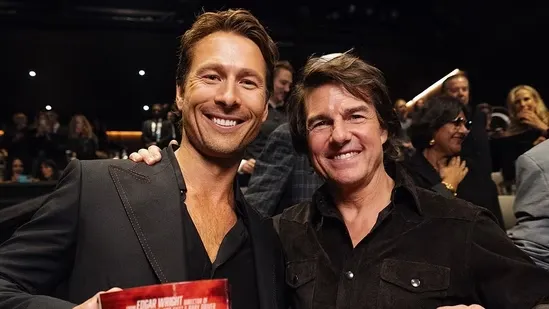 Tom Cruise review The Running Man Glen Powell The Running Man movie Tom Cruise Glen Powell screening The Running Man release date Stephen King adaptation Hollywood news Tom Cruise new update Glen Powell new film Running Man plot Running Man cast Tom Cruise Instagram Tom Cruise reaction Running Man director Edgar Wright Coleman Domingo Lee Pace Emilia Jones Top Gun Maverick stars Tom Cruise friendship Glen Powell support Tom Cruise movies Glen Powell movies Running Man theatre release action