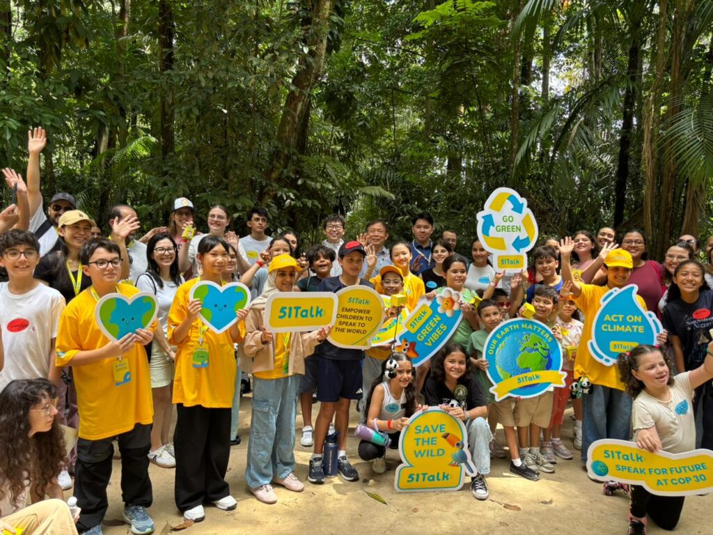 51Talk UAE Emirati student COP30 Youth climate education UN COP educational initiative Amazon rainforest learning program English learning platform for children Global citizenship education UAE youth empowerment 51Talk global delegation Student environmental leadership Online English education for kids UAE education news